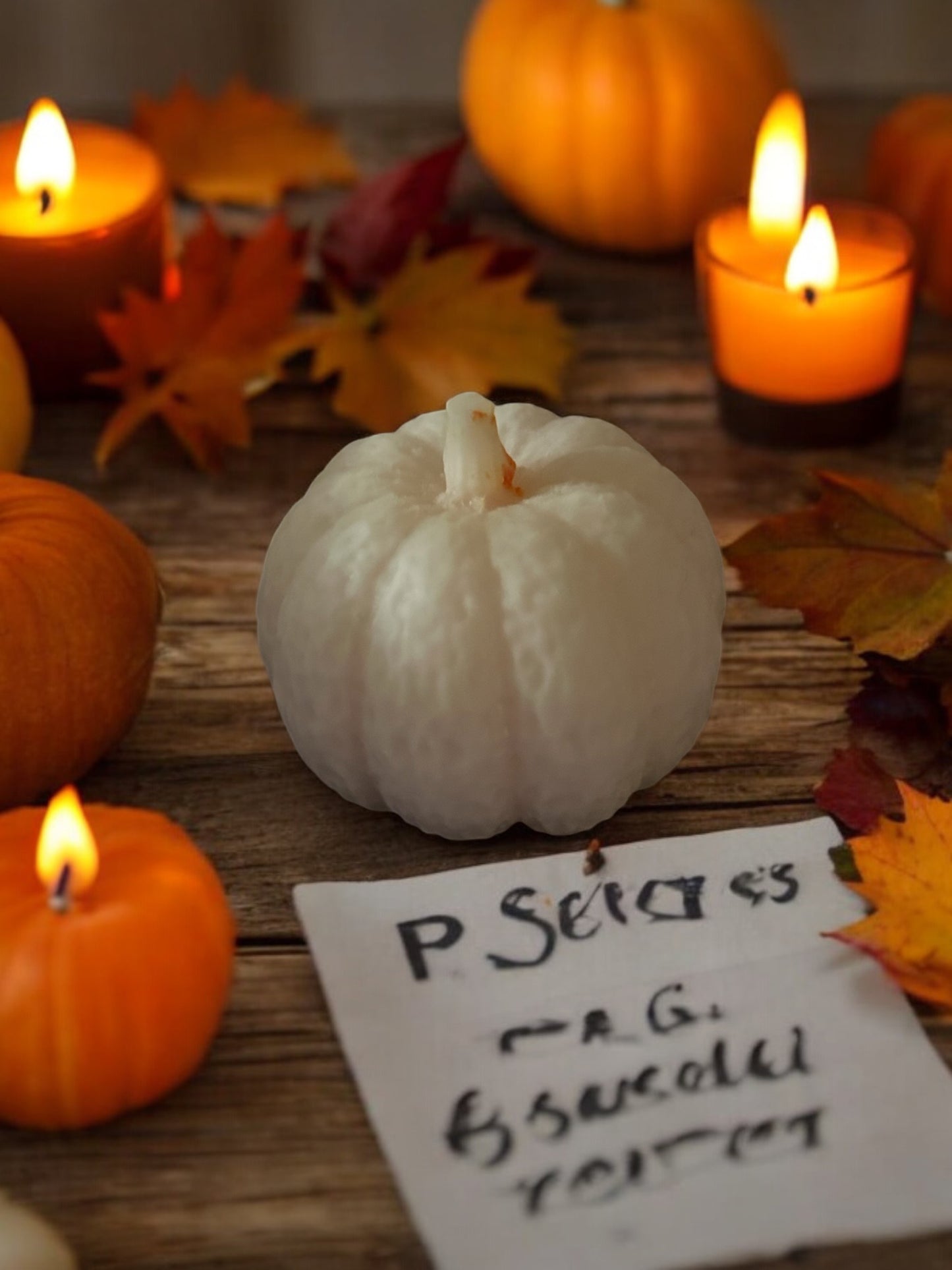 3pk pumpkin candle